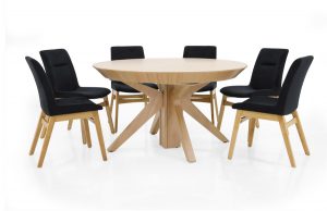 שולחן אוכל עגול דגם אריאל