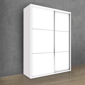 ארון הזזה דגם ערן 120 ס"מ' לארון 2 דלתות הזזה עם מנגנון טריקה שקטה (בכל צד) והוא מחולקלשבעה תאים ומוט תליה אחד.